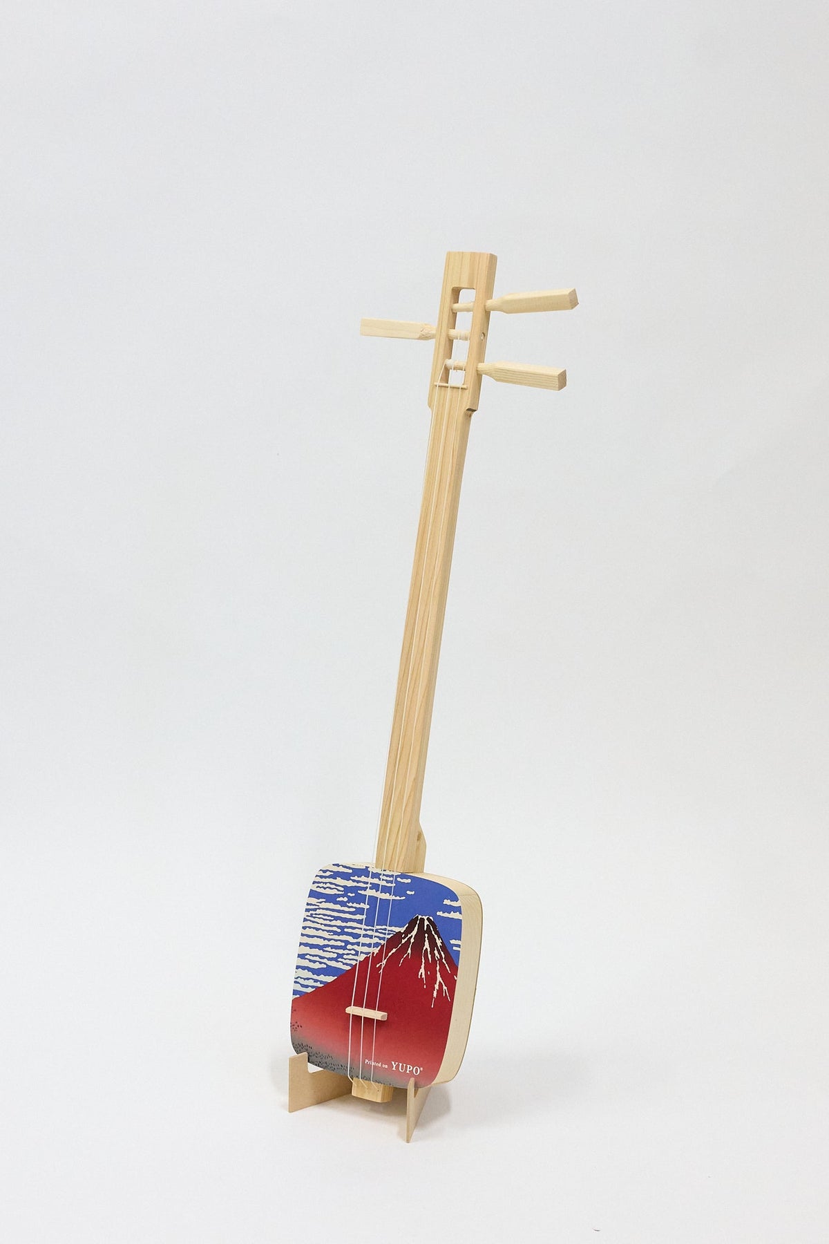 ちんとん三線【赤富士】完成品