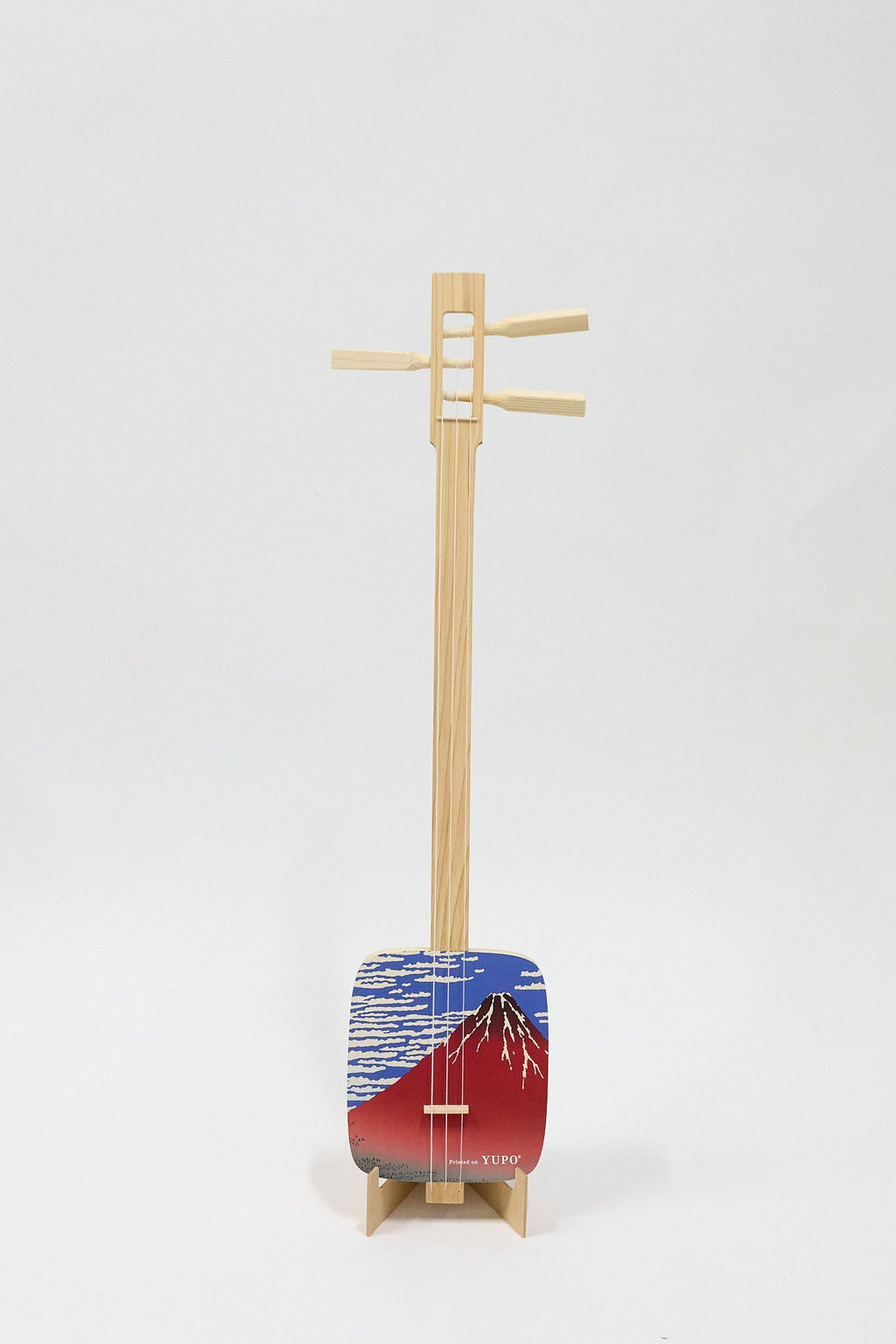 ちんとん三線【赤富士】完成品