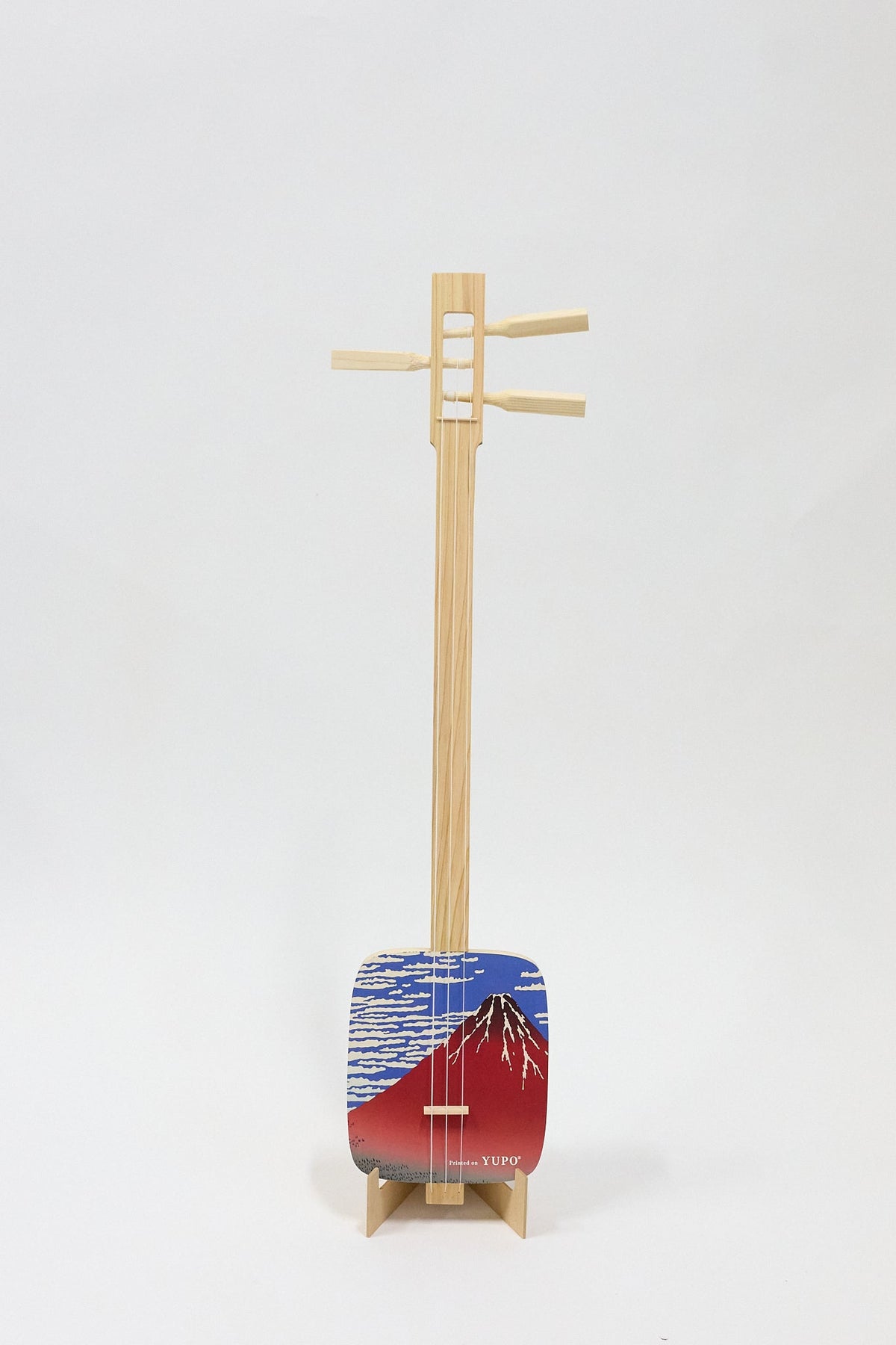 ちんとん三線【赤富士】完成品