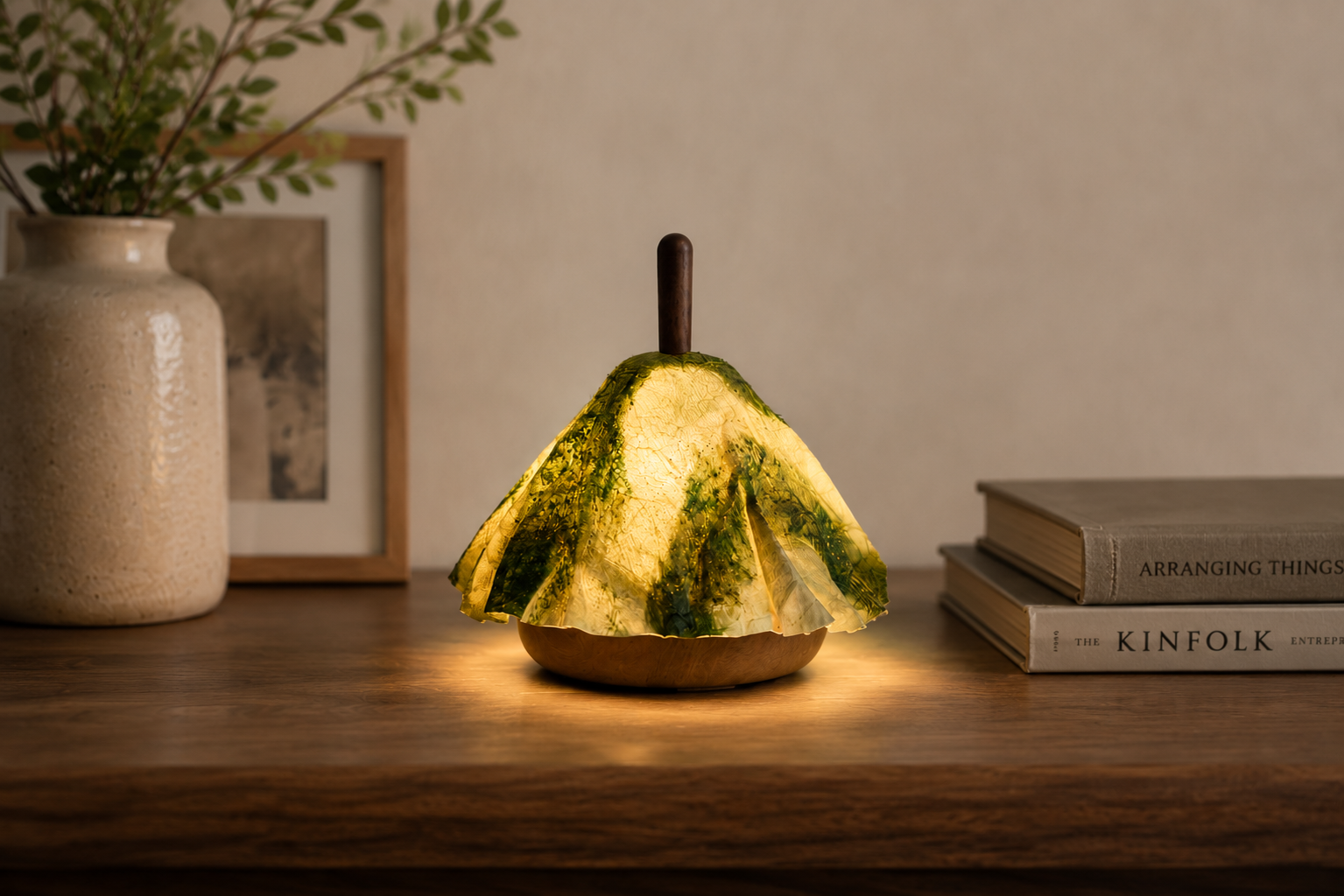 shami lantern　縞黒檀